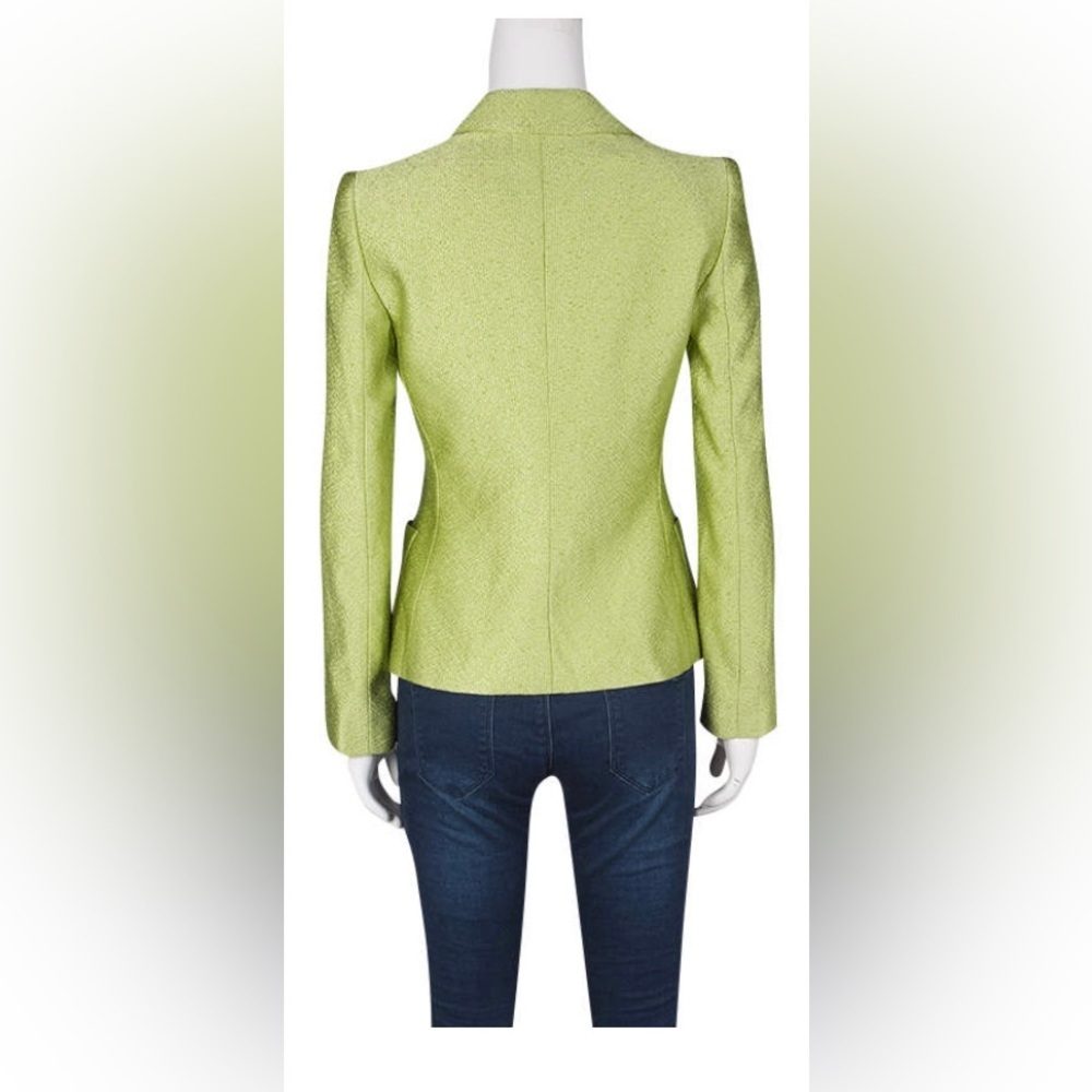 Armani Collezioni
Armani Collezioni Textured Lime Green Three Button Blazer - Picture 2 of 6